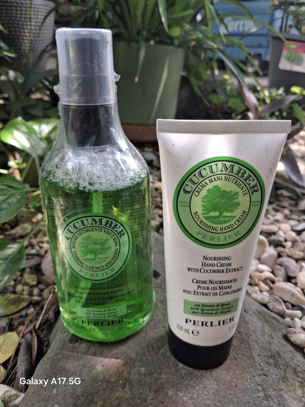 Perlier Cucumber Nourishing Hand Cream & Gel — Green